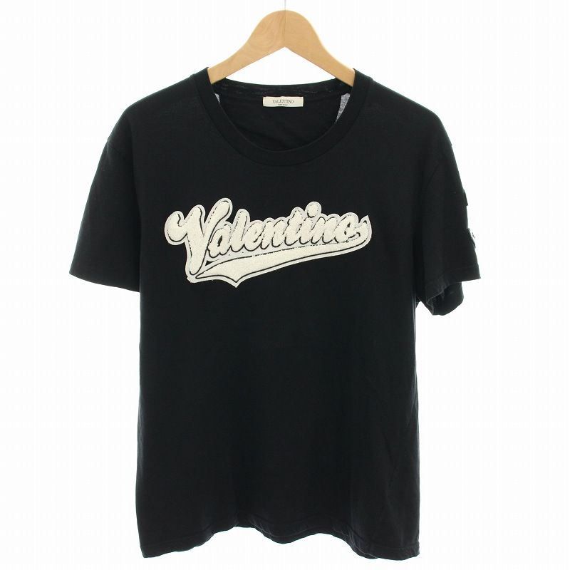 ヴァレンティノ ヴァレンチノ VALENTINO パイルカレッジロゴT