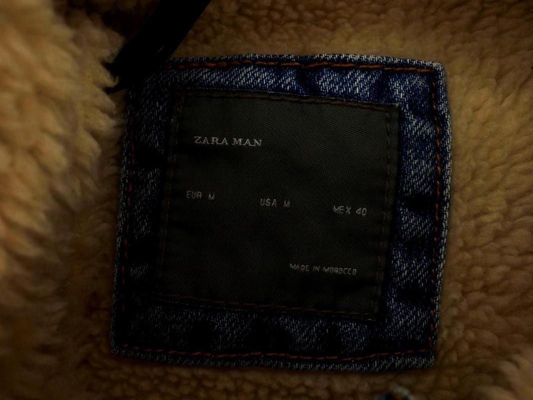 ZARA MAN ザラ マン 裏ボア ロング デニム ジャケット コート