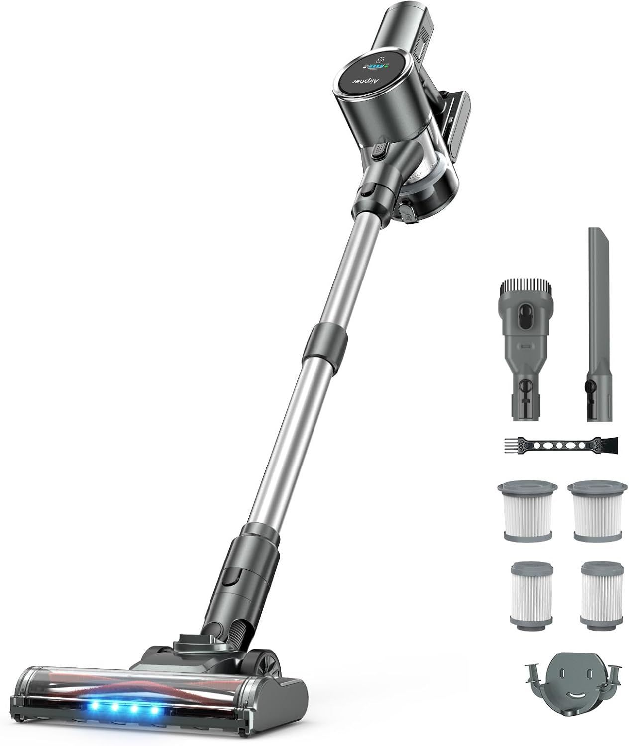 Amazon | 掃除機 コードレス 15000pa超強力吸引 スティック掃除機 35分