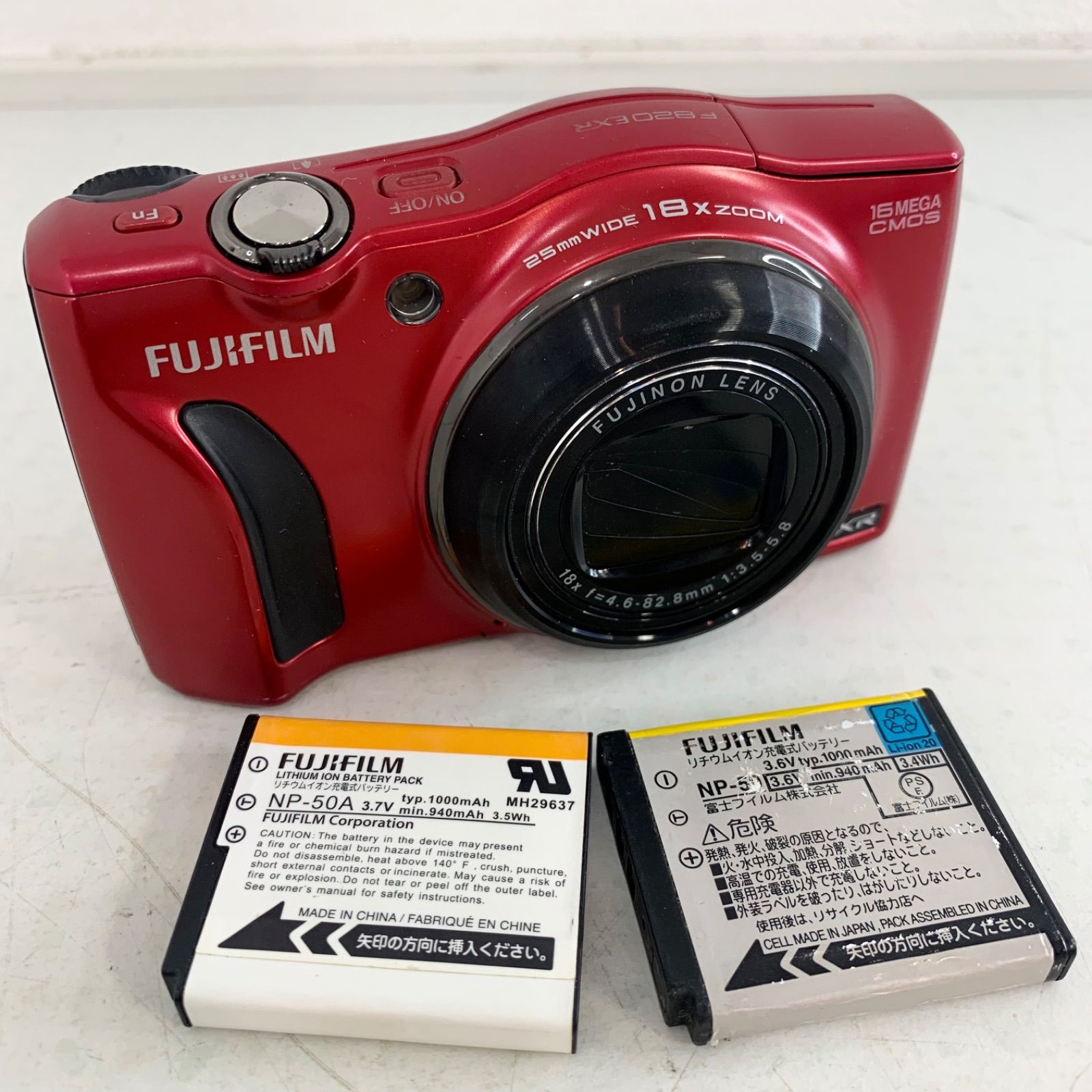 FUJIFILM デジタルカメラ FinePix F820EXR レッド