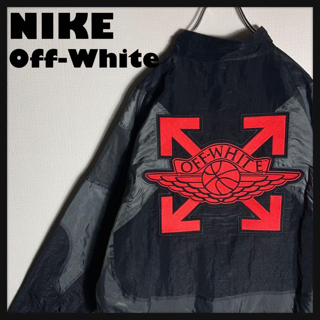 【極美品】NIKE x Off-White ナイロンジャケット ジョーダン M 極美品】NIKE x Off-White ナイロンジャケット ジョーダン M