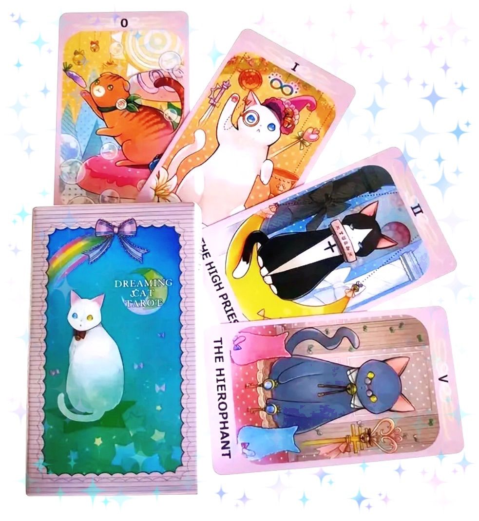日本未入荷✨招き猫ルノルマン　タロット　オラクル　ルノルマンカード タロットカード 占い ドリーミング キャット 猫 かわいい 未開封