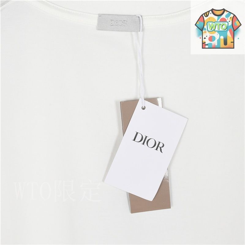 今日特価】Dior / ディオール 25ss 刺繍シルバーロゴ T シャツ