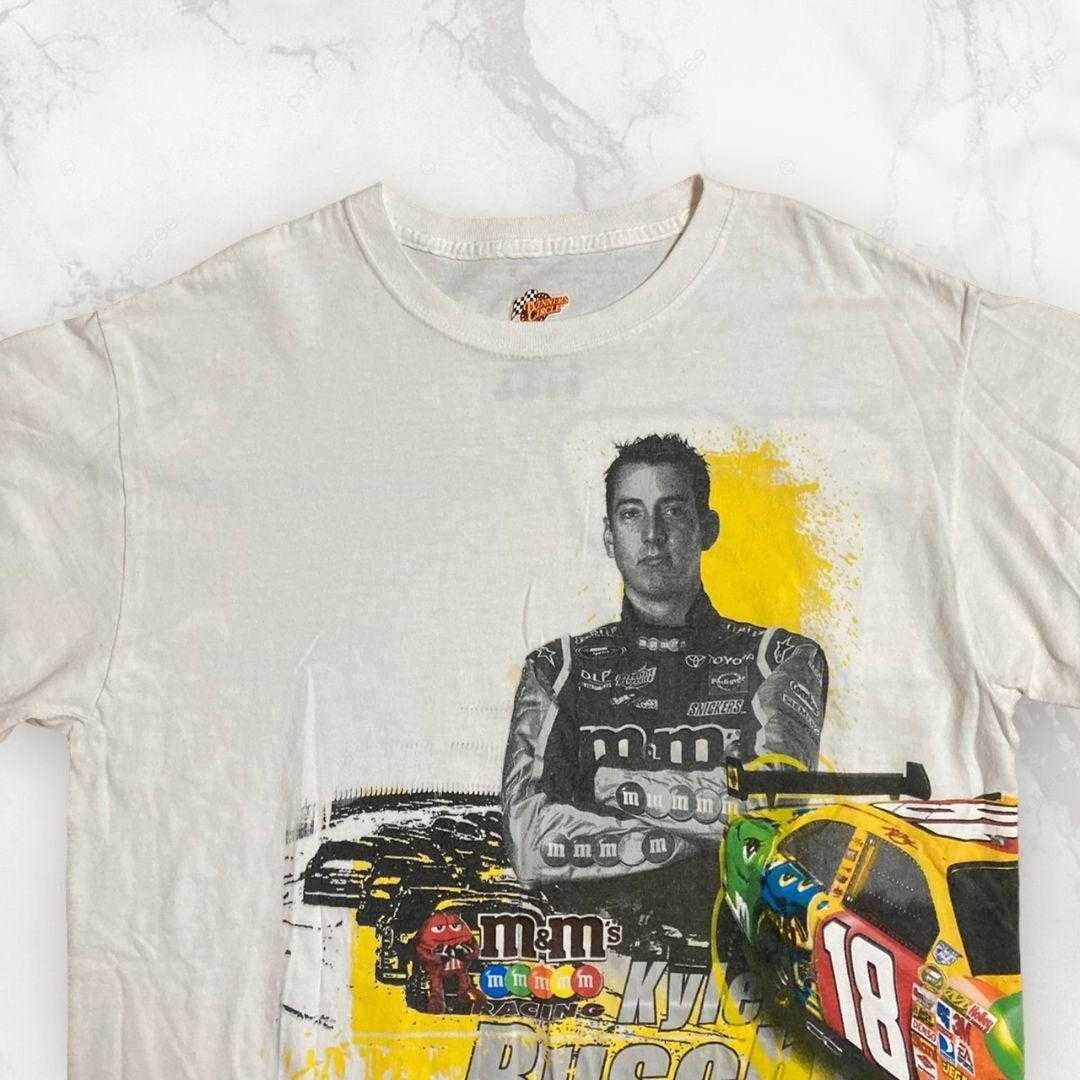 ユーズド 半袖 tシャツ 古着 GZG NASCAR 白 ナスカー オート レース