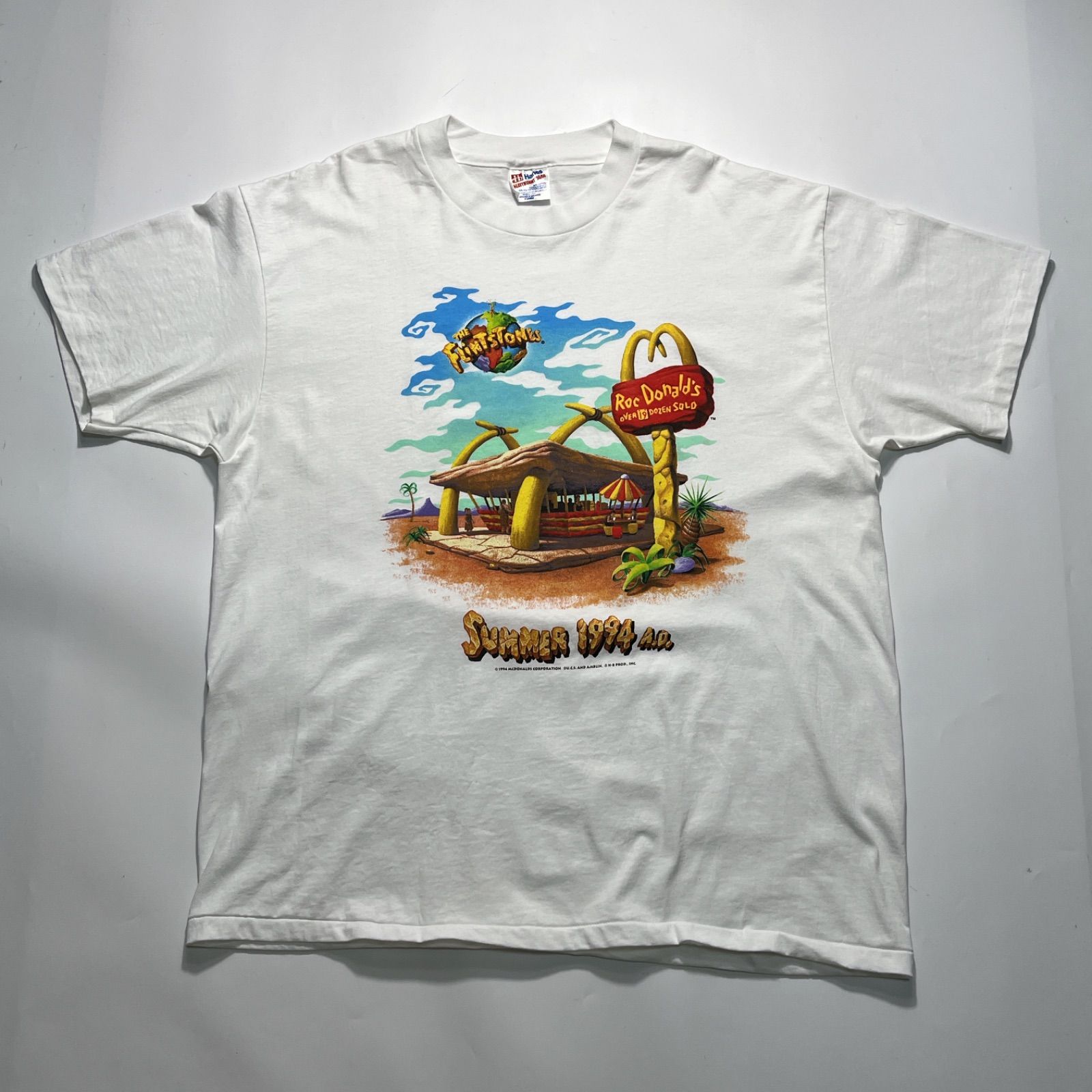 90年代 USA製 マクドナルド×フリントストーン　原始家族 　Tシャツ 90年代 USA製 マクドナルド×フリントストーン 原始家族 Tシャツ