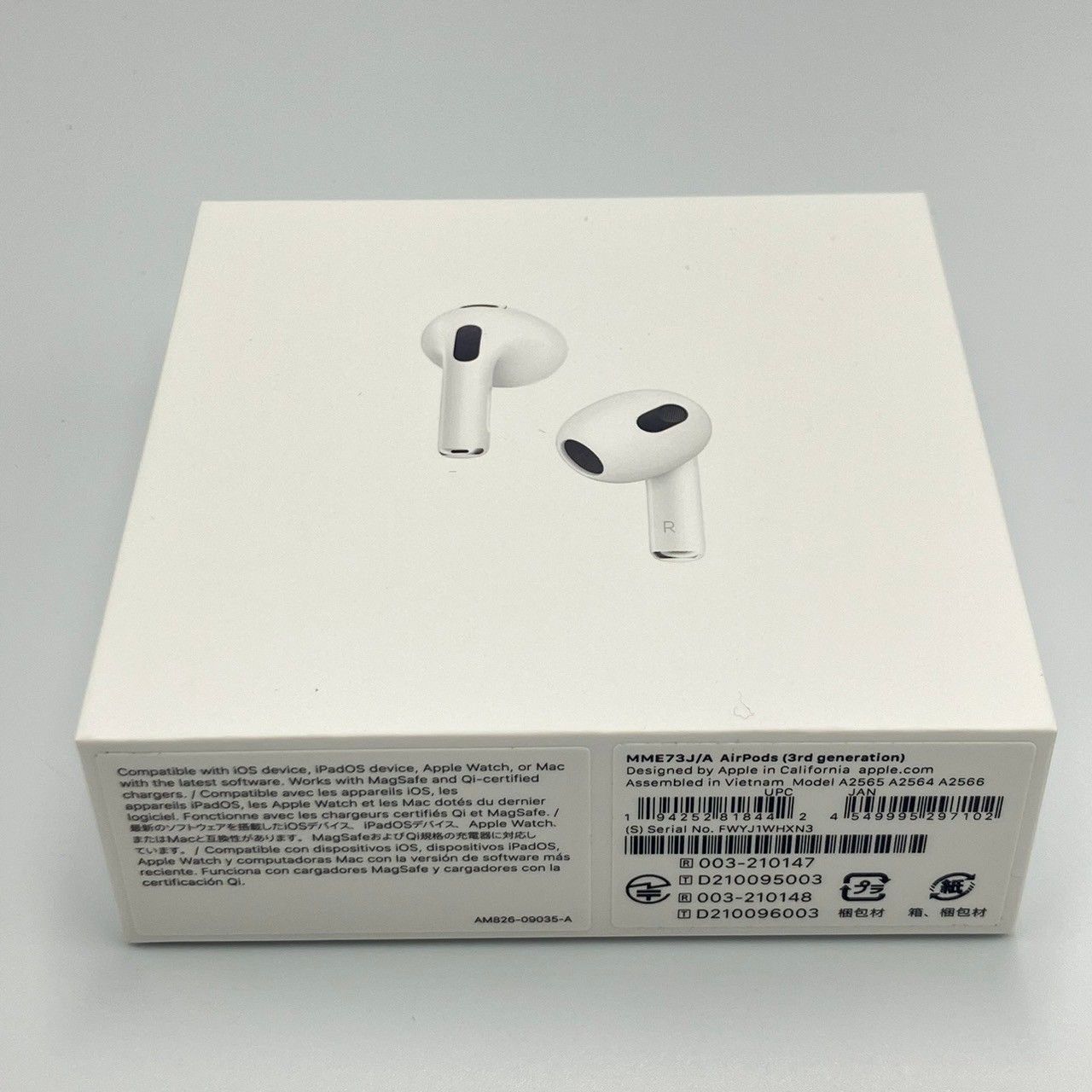 〇 未使用 未開封 Apple アップル Air pods 第三世代 MME73 J/A ① - メルカリ