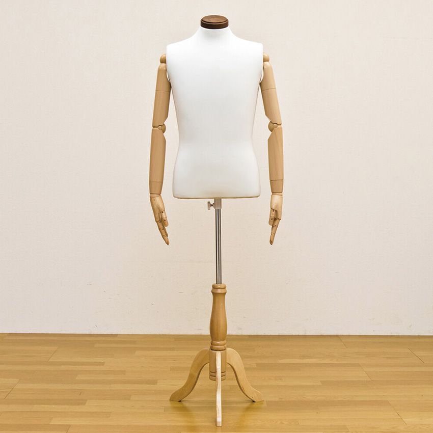 Torso アーム付トルソー 男性用 洋裁 軽量 トルソー マネキン