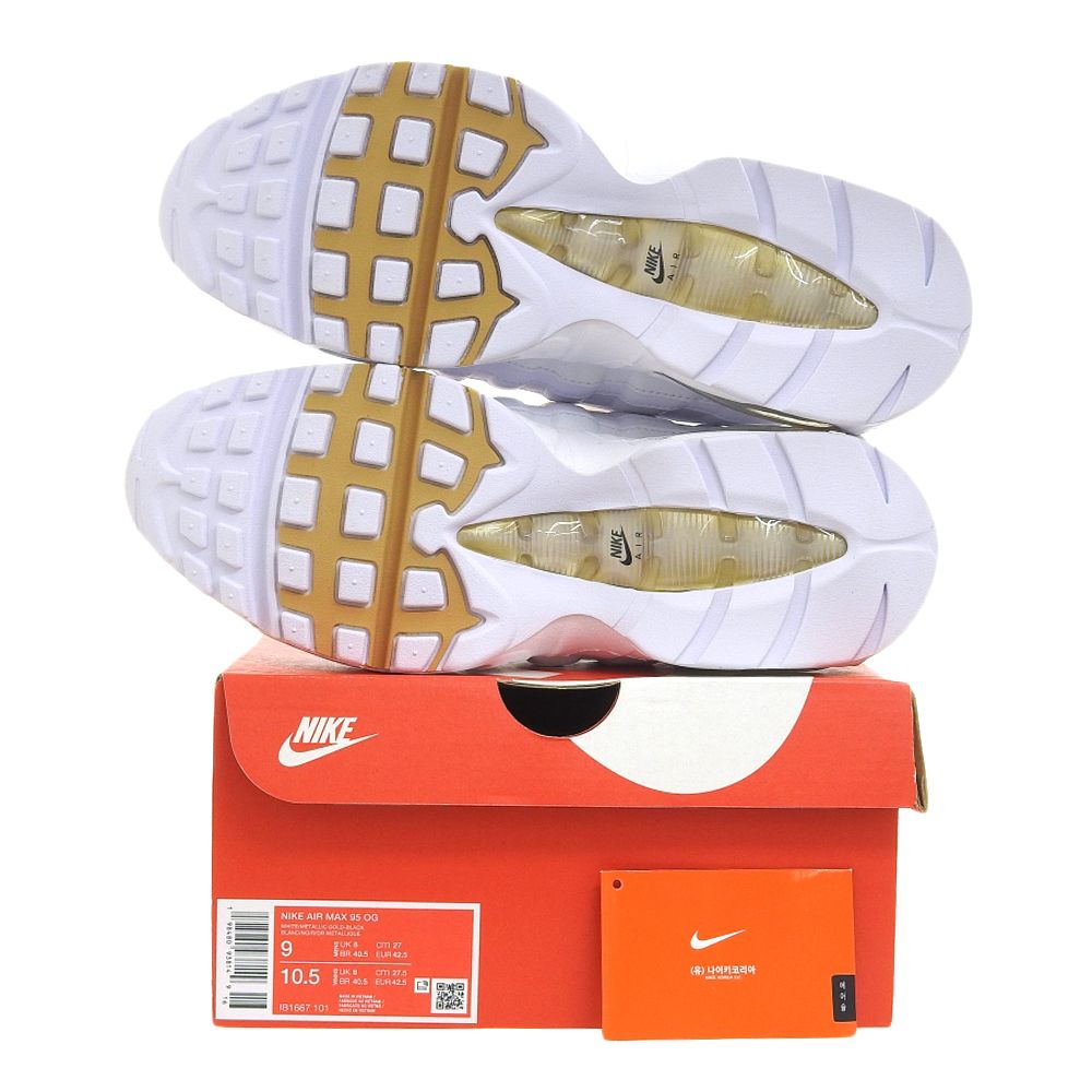 低価，セール 新品同様 NIKE ナイキ Air Max 95 OG Big Bubble Green Shock シューズ メンズ ブラック 27.5cm IB1667-002