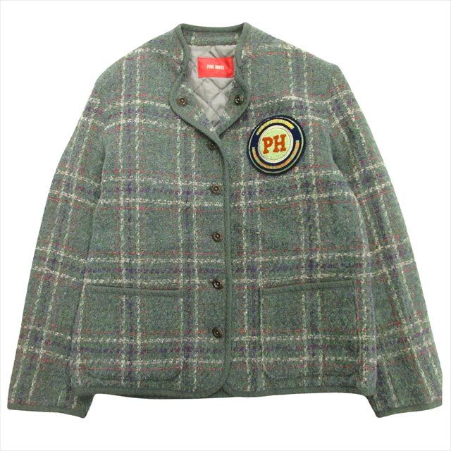 美品 ピンクハウス PINK HOUSE 90's 00's 縮絨 パデット ジャケット