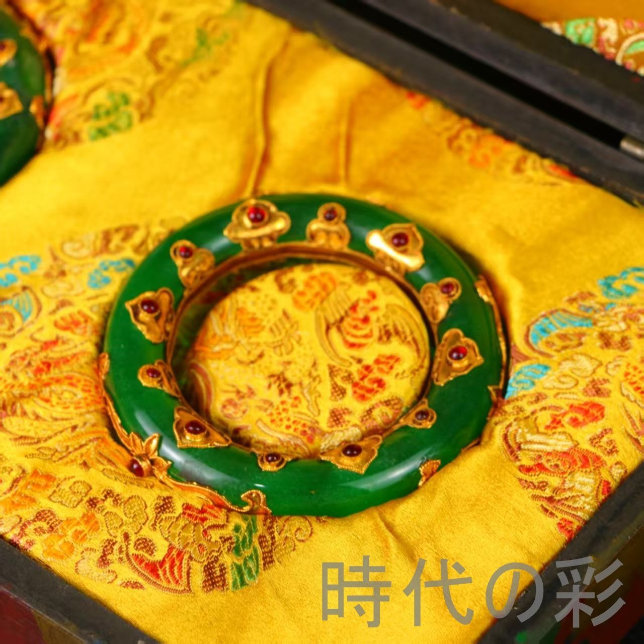 高冰翡翠 宝石彫