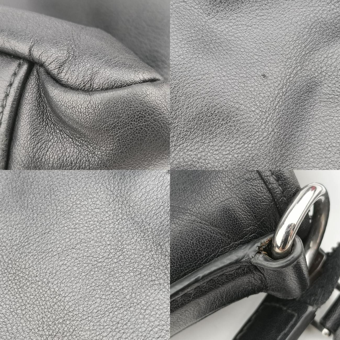 プラダPradaヴィンテージブラックレザー8822M58