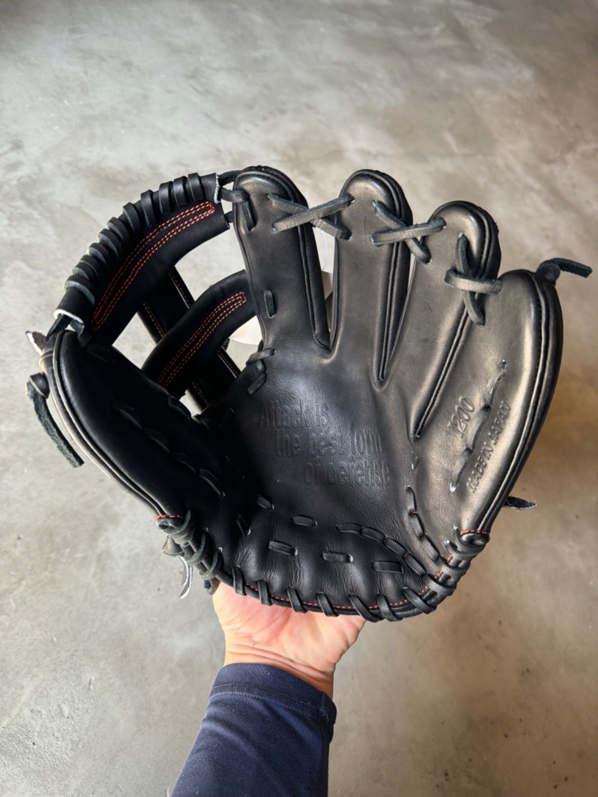 スペシャル平裏刻印入り 店舗別注モデル【D×M】硬式用グローブ 内野手