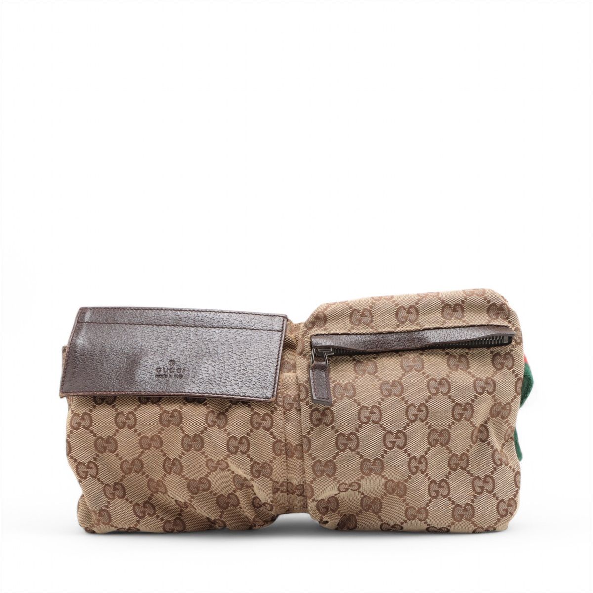 美品グッチショルダーバッグボディバッグGGキャンバスウエストバッグ