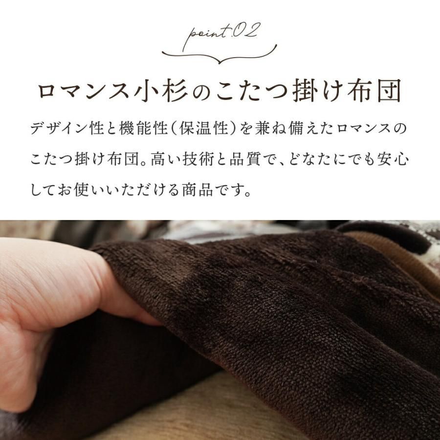 こたつ掛け布団 花柄