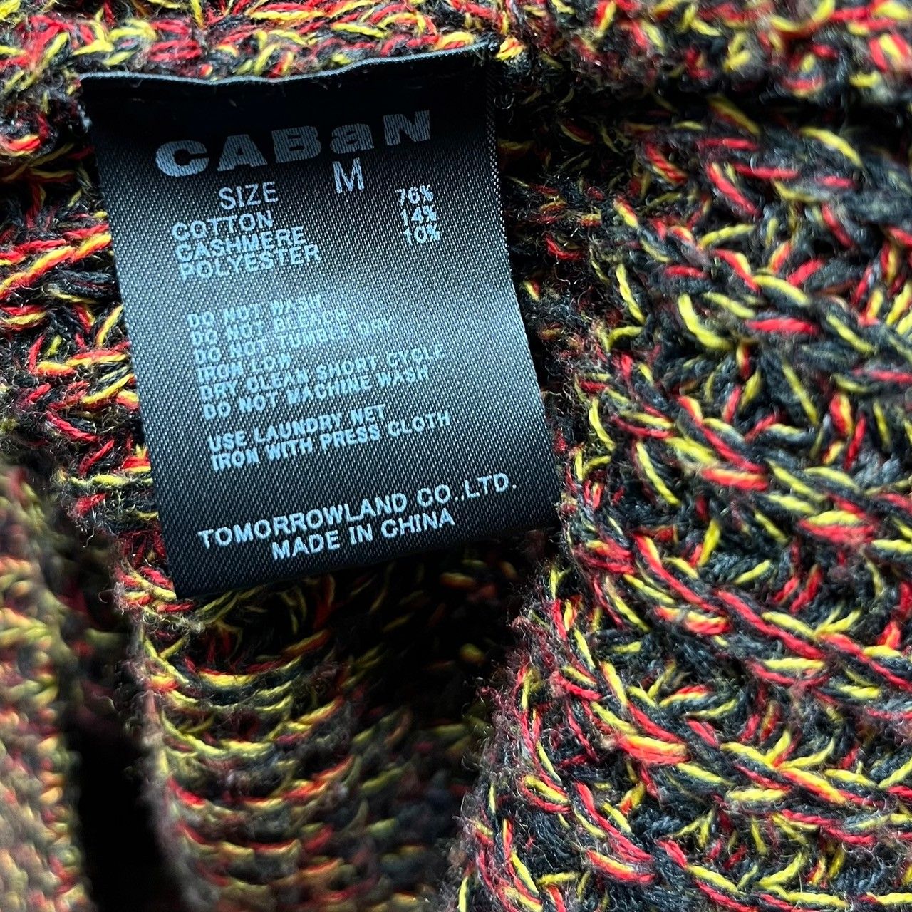 CABaN キャバン 20AW MIX WAFFLE KNIT SERIES コットンカシミヤ 
