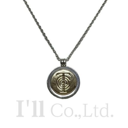 Tiffany&Co. ティファニー T＆C コイン ネックレス 18KT SV925