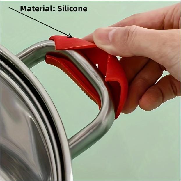 4組セット シリコンハンドル 防灼カバー 鉄鍋耳 防灼ハンドル 中華鍋ハンドルカバー 万能断熱鍋耳カバー