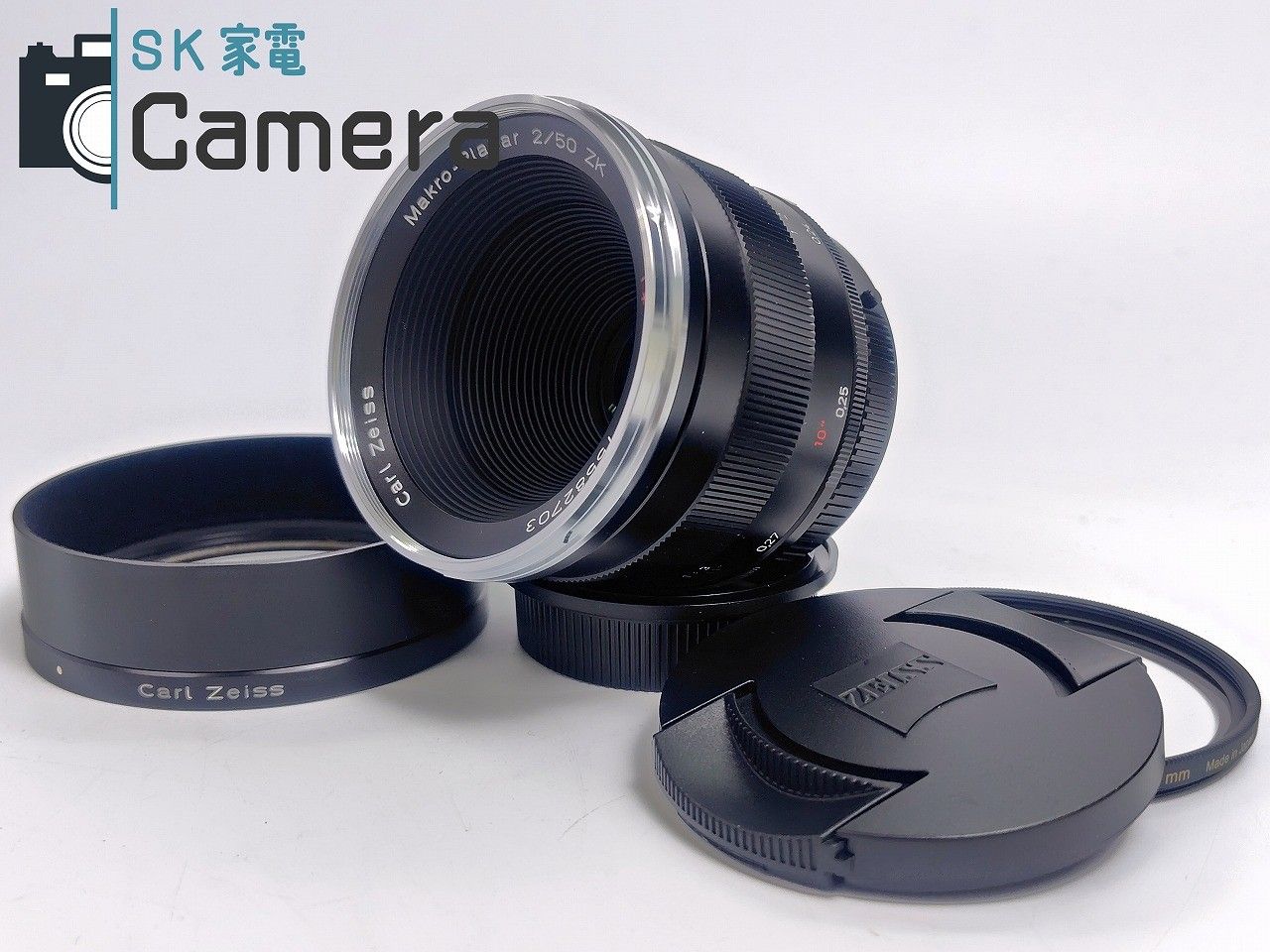 PENTAX - 【美品】 Carl Zeiss Makro-Planar 50ｍｍ F2 T＊ ZK ペンタックス Kマウント フード フィルター キャップ 付 カールツァイス 美品】 Carl Zeiss Makro-Planar 50mm F2 T＊ ZK ペンタックス