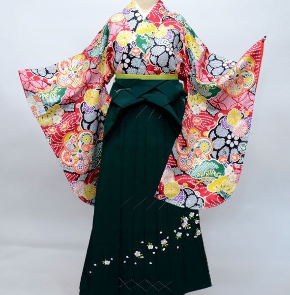 七五三 5歳 羽織り・着物アンサンブル 子供着物 アンサンブル 朱系