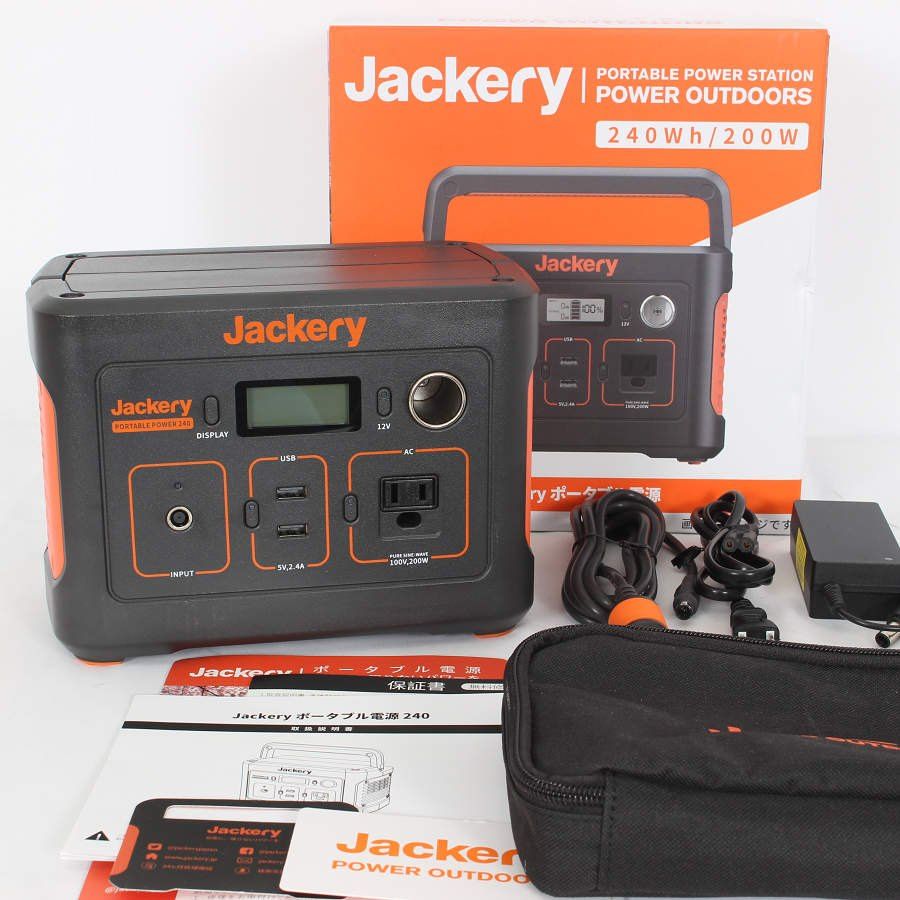 美品】Jackery ポータブル電源240 240Wh/200W 【公式通販】