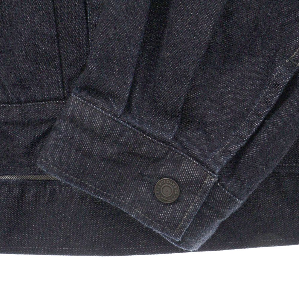 美品 LAD MUSICIAN デニム ブルゾン ロゴ インディゴ 44 LAD MUSICIAN (ラッドミュージシャン) 23SS 12oz DENIM BLOUSON