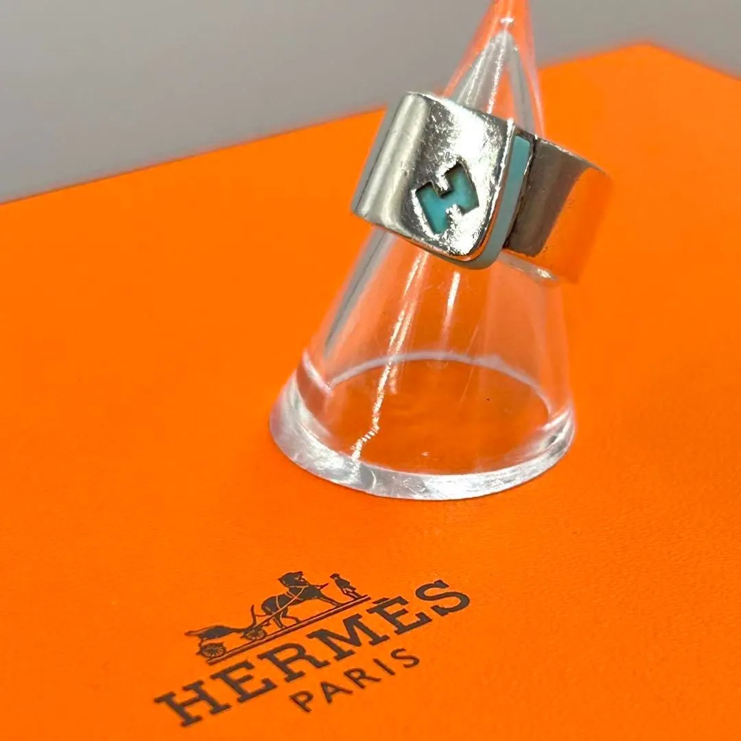 HERMES キャンディリング　オレンジ エルメスHERMES キャンディリング オレンジ サイズ51