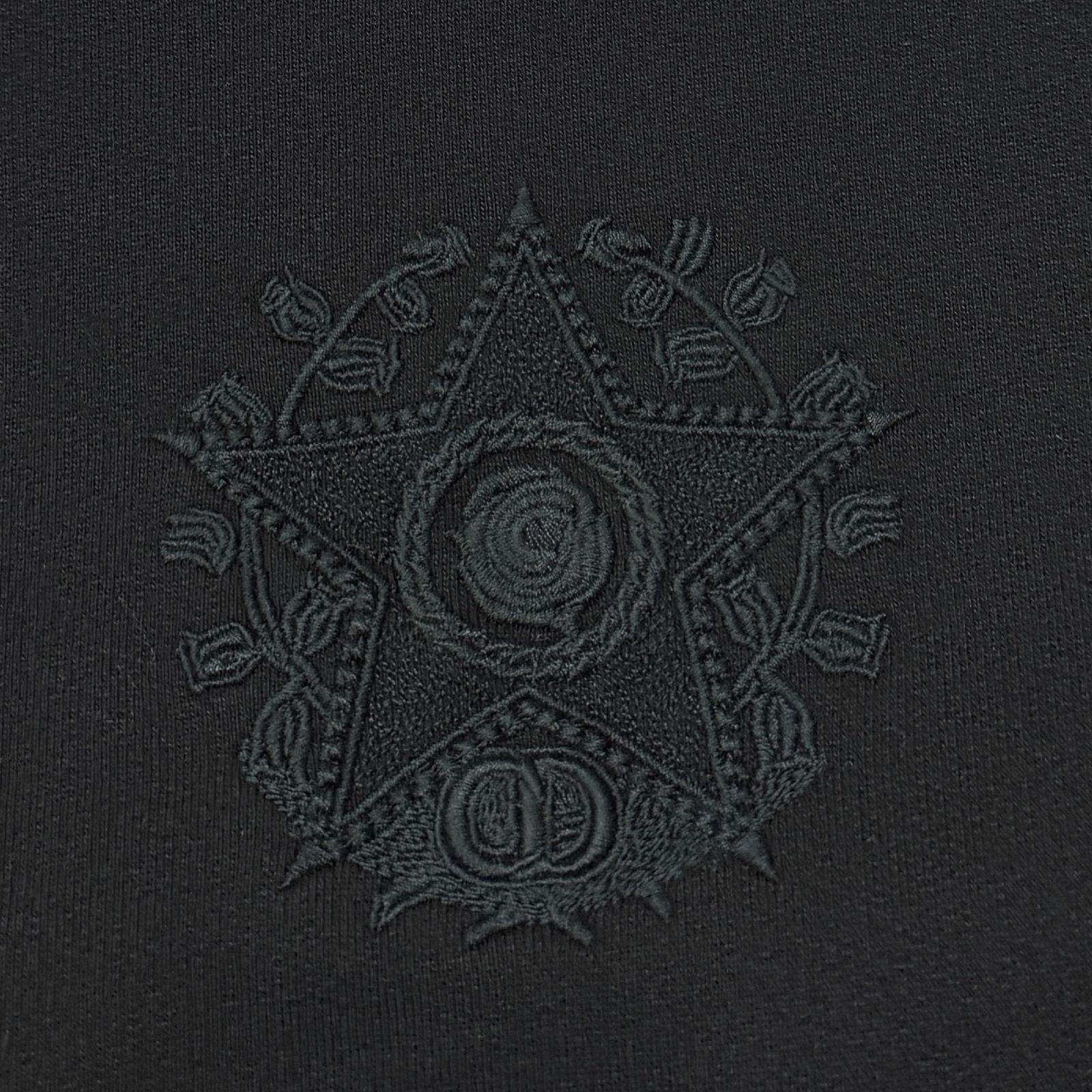 Christian Dior ロゴエンブロダイリーフーディ L