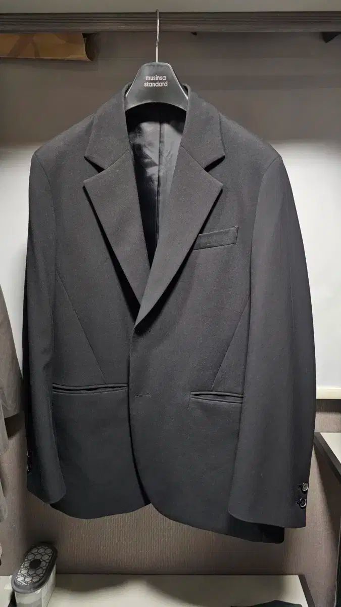 TNGT ブラック オーバーサイズ ブレーザー 100