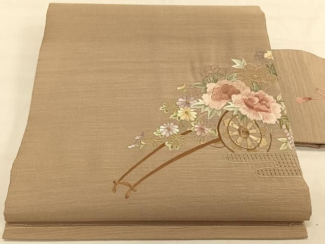 平和屋着物◎中国三大刺繍 スワトウ相良刺繍 九寸名古屋帯 総