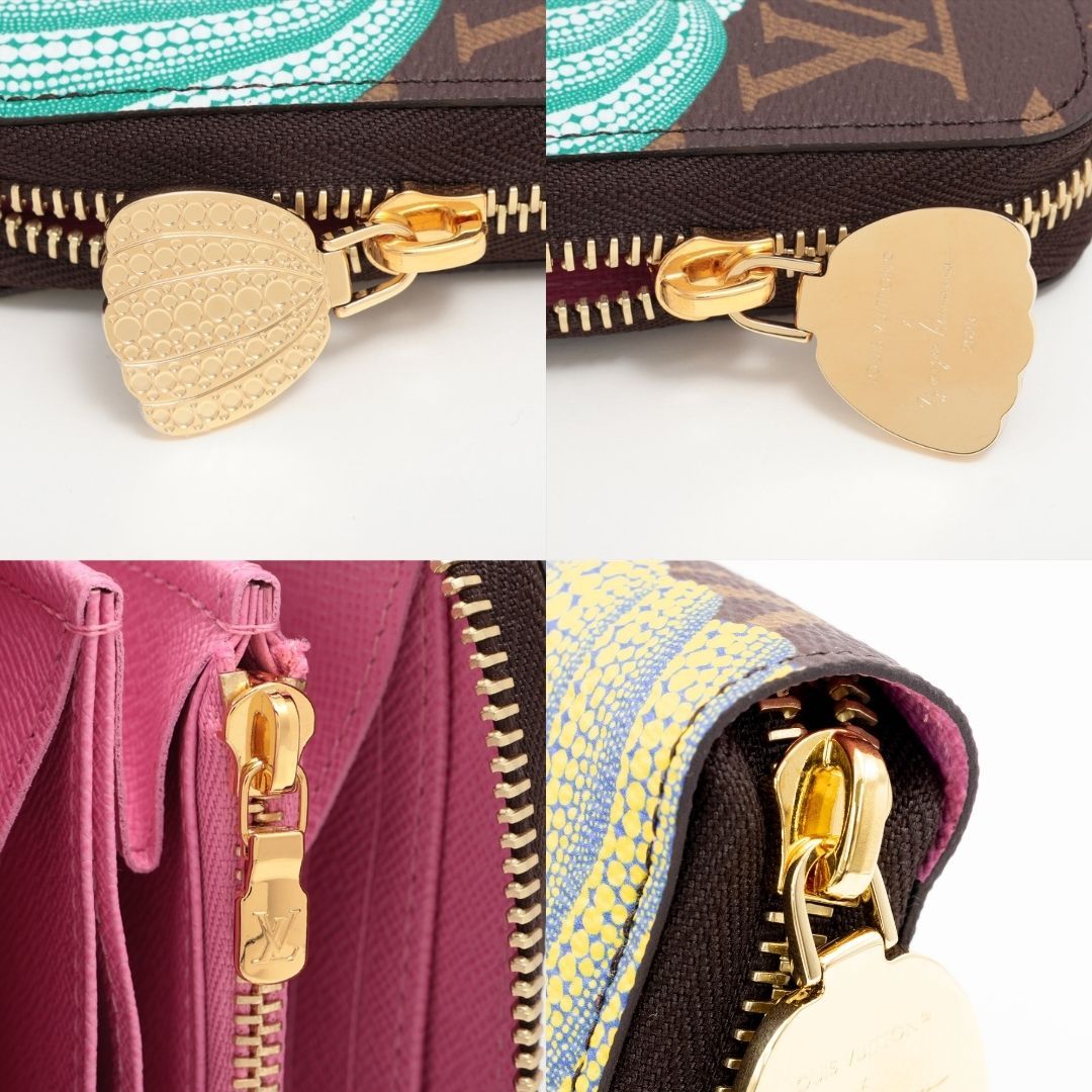 Louis Vuitton ルイヴィトン 草間彌生 モノグラム ジッピー