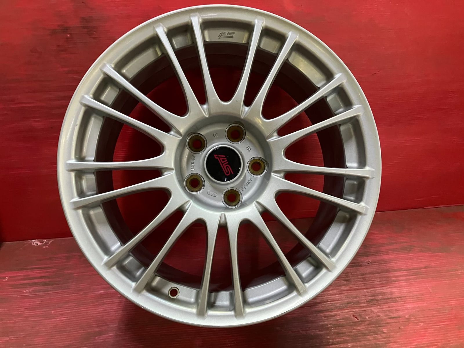 ホイール 18x8.5 55 114.3 5H スバル GRB WRX STI 純正 BBS製 4本SET