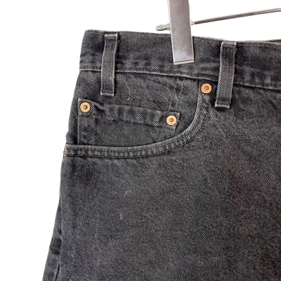 90s00sUSA製Levi'sリーバイス550ブラックデニムショーツハーフパンツ