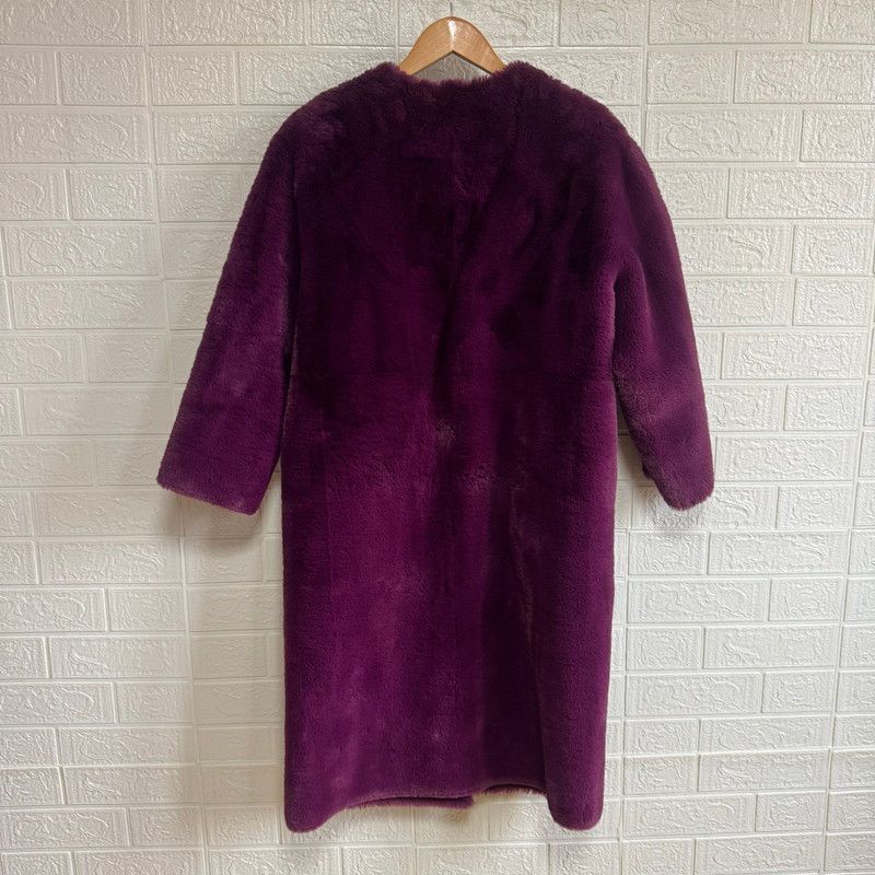 FRAY I.D フレイアイ ディー FWFC184013 ノー エコファー コート アウター ボルドー レディース