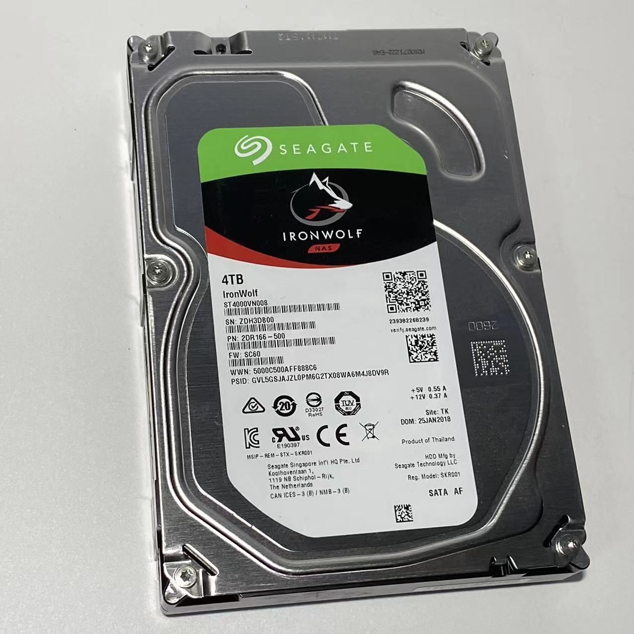SEAGATE ST4000VN008-2DR166 HDD 4TB 3.5インチ SATA HDD4TB使用時間27614H ③
