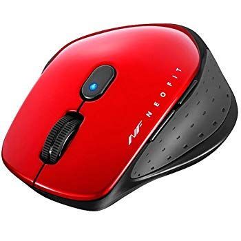 【中古】バッファロー BSMBW510MRD 無線 BlueLED 5ボタン ネオフィットマウス M レッド z2zed1b