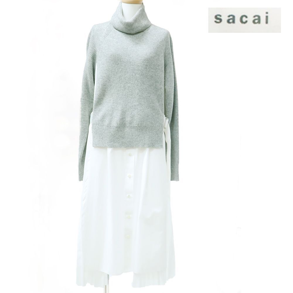 sacai サカイ 切替 ワンピース ドレス 新着20%Off www.esn-spain.org