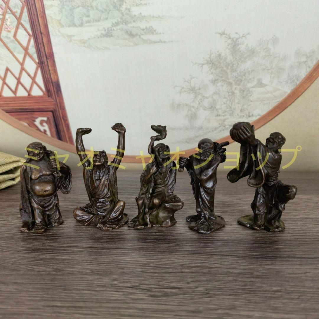 仏教美術 仏像 十八羅漢 小仏像 銅製 銅器