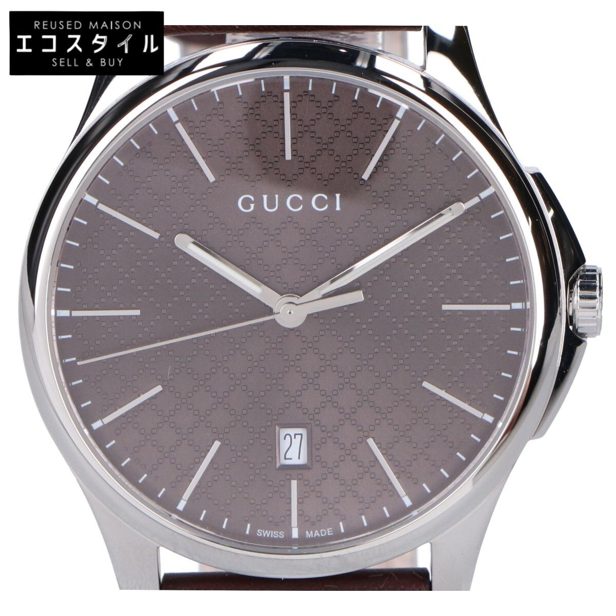 GUCCI グッチ YA126318 126.3 Gタイムレス デイト クオーツ