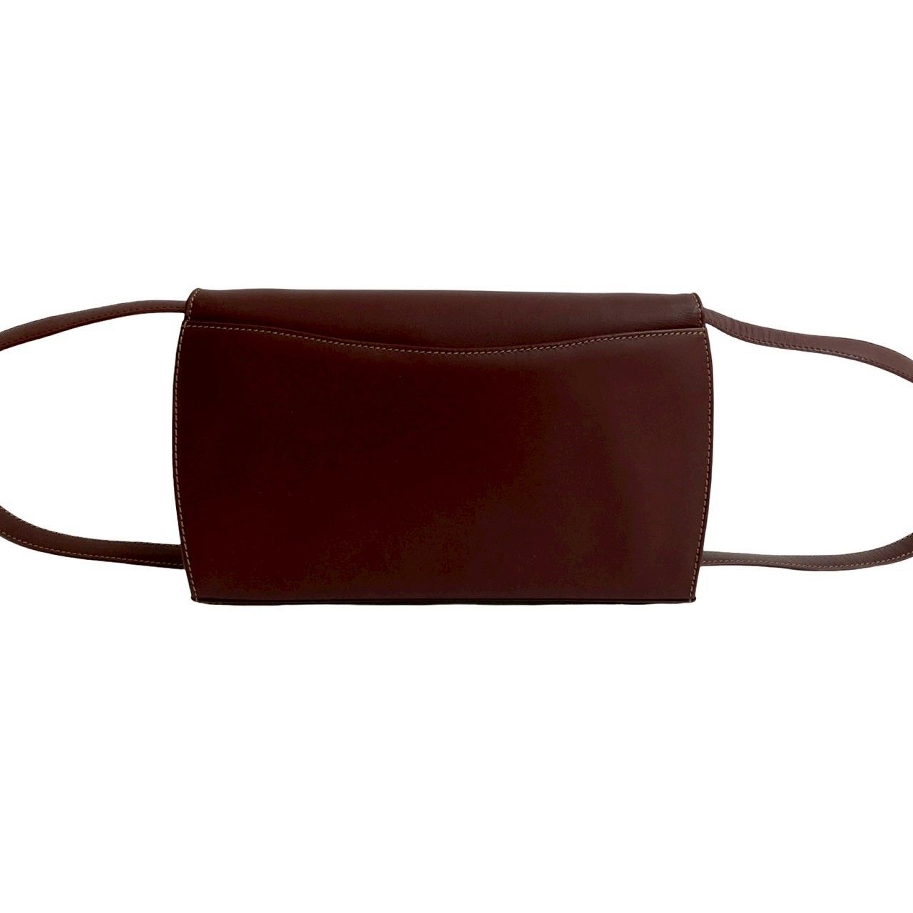 Cartier カルティエ ショルダーバッグ ヴィンテージ ボルドー 極 美品 CARTIER カルティエ ヴィンテージ マストライン カーフ