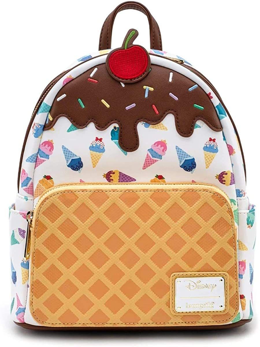 Loungefly x ディズニープリンセスアイスクリームミニバックパック ワンサイズ ホワイトマルチ ホワイトマルチ One Size ミニバックパック
