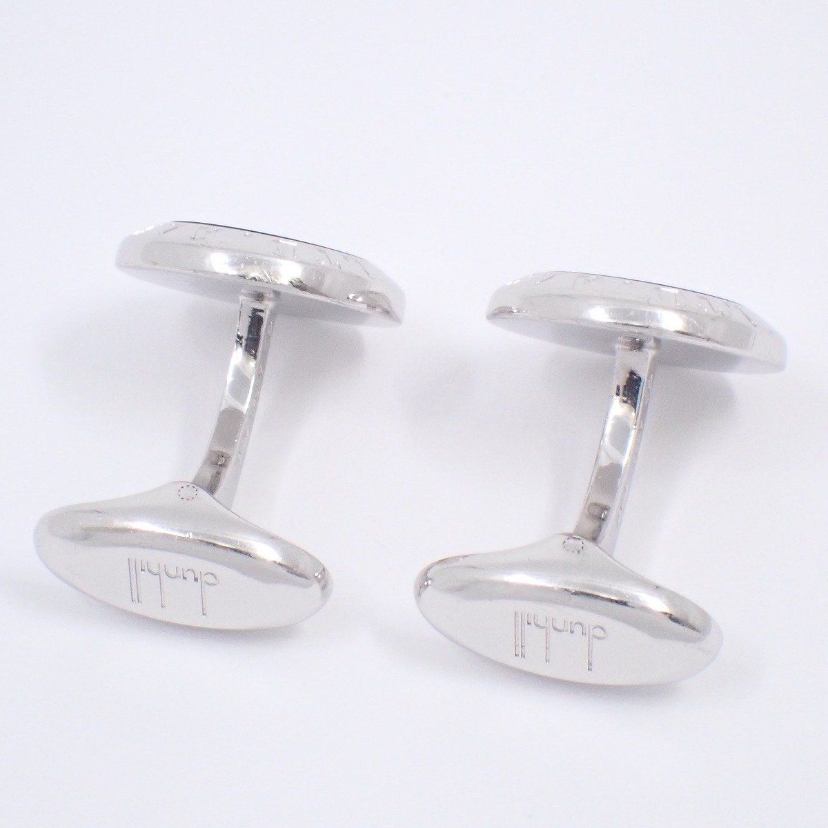 ダンヒル オニキス オーバル ラウンド カフス シルバー 925 AD ダンヒル オニキス オーバル ラウンド カフス シルバー 925 AD