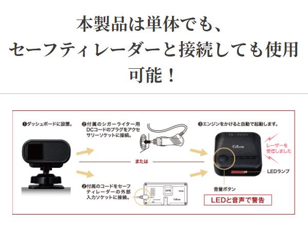後方用レーザー受信機
