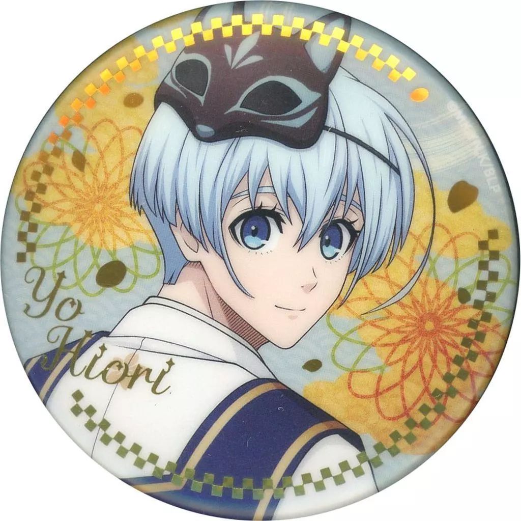 ブルーロック 箔押し 缶バッジ 妖 氷織 羊 セット ② 中古】バッジ・ビンズ 氷織羊 「ブルーロック トレーディング箔押し缶