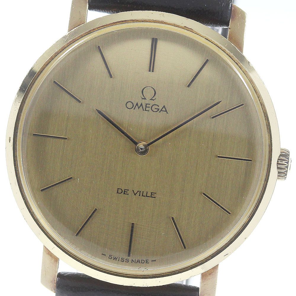 大好き オメガ OMEGA デビル ヴィンテージ K18YG 手巻き メンズ_717313