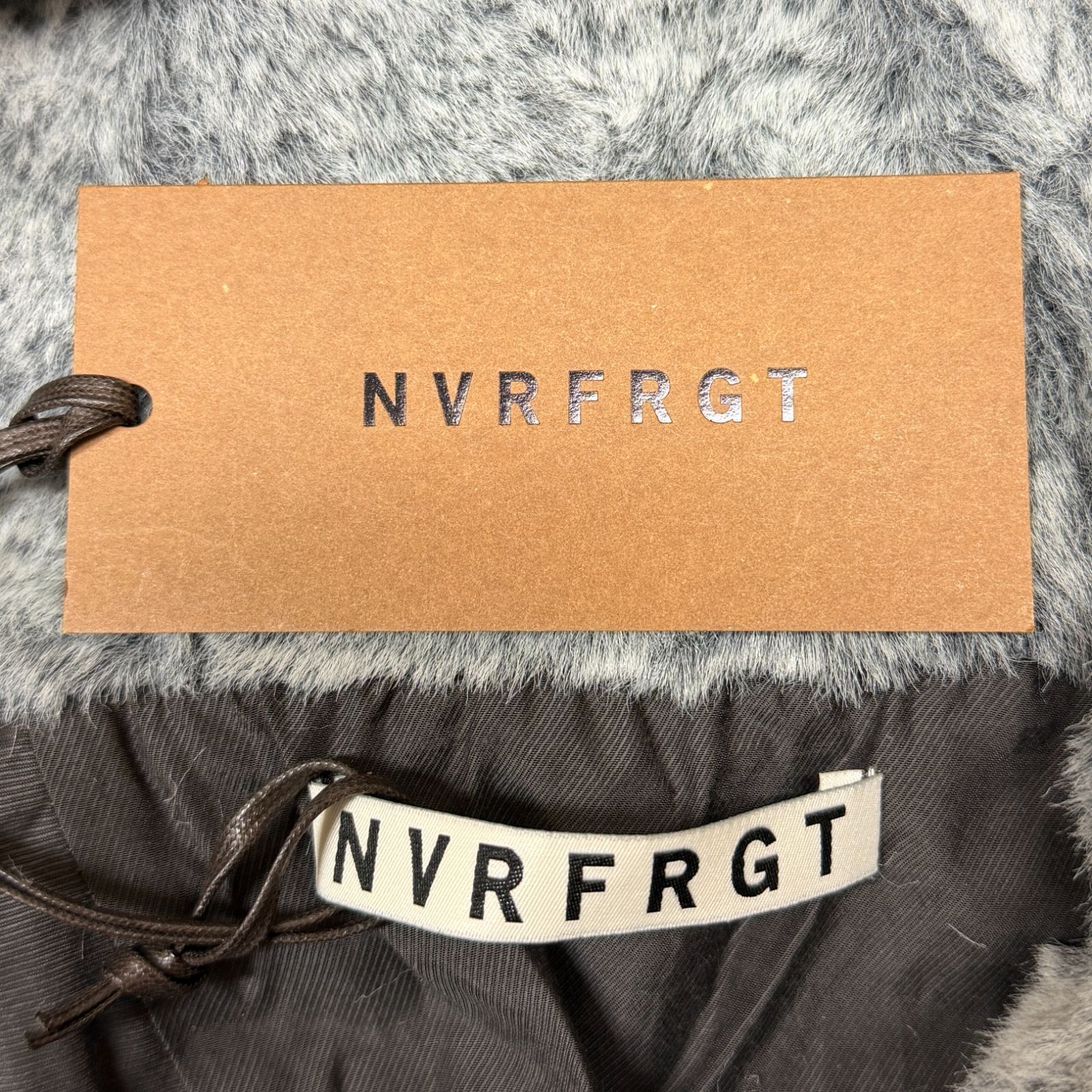 参考上代62700円 未使用品 NVRFRGT 24AW FAUX SHEARLING FULL ZIP UP 
