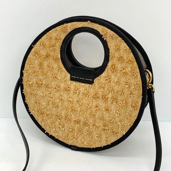 MARC BY MARC JACOBS 2WAY かごバッグ 丸型 ショルダーバッグ ハンドバッグ レディース ブラウン マークバイマークジェイコブス DF15379