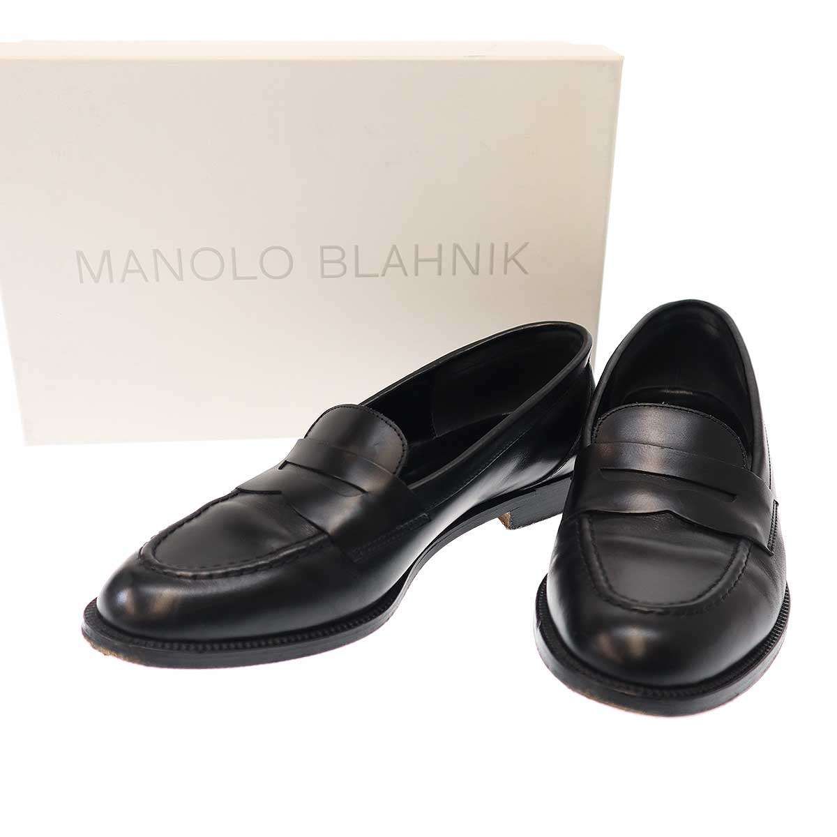 MANOLO BLAHNIK マノロブラニク GEORGIA カーフレザーローファー 