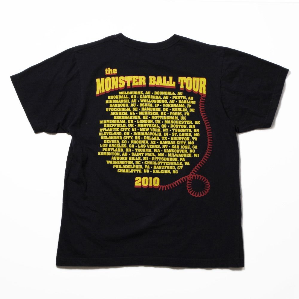 USED MUSIC Tee LADY GAGA 2010 Tour レディ・ガガ ワールドツアーT