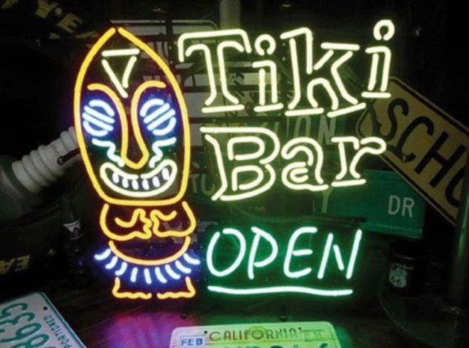 オーダーメイド ネオンサイン TIKI BAR 看板 ネオン管 BAR ガレージ