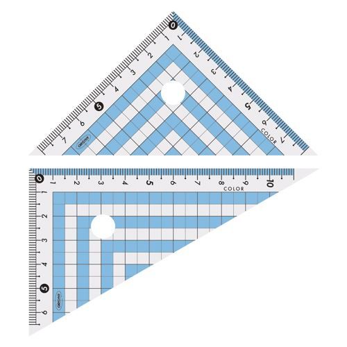 共栄プラスチック カラー三角定規 ブルー CPK-120 （1点） - メルカリ